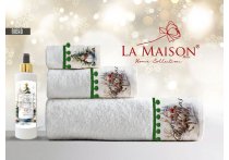 Подарочный набор полотенец La Maison с парфюмом - Nicho (Turkey), 3 штуки